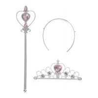 1 set Crystal Girls Tiara Crown Princess Crown + Magic Wand Girls Hair Accessories Feature: 100% brand new and high quality Material:plastic Color:blue,pink,purple,rose Size:approx:Magic Wand:31.5cm,crown:12*7.5cm Use:cosply,girls toys,birthday gifts, Note: 1.Due to the hand measurement, there have size error about 1-2cm 2.Please be reminded that due to lighting effects and monitor's brightness/contrast settings etc, the color tone of the photo and the actual item could be slightly different pac