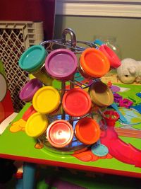 Alternative use for the Keurig k-cup tree! Play-Doh holder. Cora ...