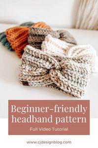 Crochet this headband in 25 minutes – Free pattern and video