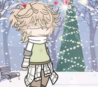 {-.Shimo.- (*Grabs part of his scarf and outs it over his bright red nose*) Hah, its really cold out here today!..(*His face would soften and the snow would blow through his hair*) Its so pretty..-}