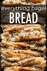 Starting with a simple buttery homemade dough, this pull apart bread is filled with cheesy garlic & herb cream cheese and topped with everything bagel seasoning. It’s flaky, salty, savory, garlicky, cheesy, fun to eat, and fun to share! sallysbakingaddiction.com