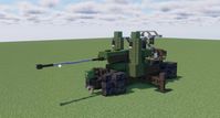 AZP S-60 Anti-Aircraft Gun (1.5:1 Scale) Minecraft Map