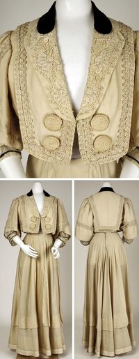 Suit, Raudnitz and Co.-Huet and Chéruit, 1905. Wool, silk, cotton. Metropolitan Museum of Art