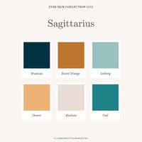 Colour Palette inspiration for your next branding design project, website design, interior design and procreate inspiration. Colour Palette by Lioness Digital Marketing - #sagittarius #starsign #starsigninspired #colourpalette #colourinspiration #brandcolours #designproject #design #peach #colourpaletteinspo #inspo