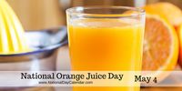 #NationalOrangeJuiceDay ... have you had a glass yet? If not, why not?