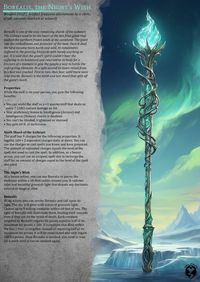 Hello Travelers! Another entry to the Frozen Wastes of Kharvak theme - Borealis, the Night's Wish.  The PDF version can be found for free on our patreon as always   Have fun in your d&d games travelers!