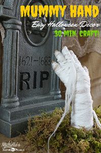 Easy Halloween Decor | DIY Mummy Hand