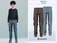 The Sims Resource - Olie Pants (Kids)