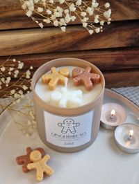 Gingerbread Candle. Candle. Candle Gift. Autumn Candle. Gingerbread Wax Candle. Gingerbread Man - Etsy