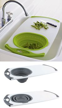 An All-in-One Over-the-Sink Cutting Board | 33 Insanely Clever Things Your Small Apartment Needs