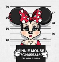 Minnie Mouse [as a criminal] (Drawing by MebzArt @Instagram) #Disney