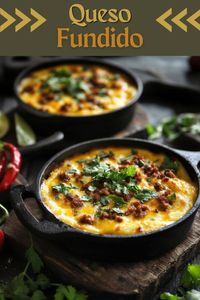 Cheesy, melty Queso Fundido loaded with garlic, spicy chorizo, and smoky poblanos is the only appetizer recipe you’ll ever need.