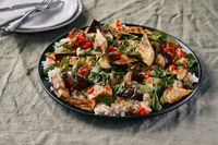 BBQ Zucchini & Eggplant Rice Salad — Farm to Fork