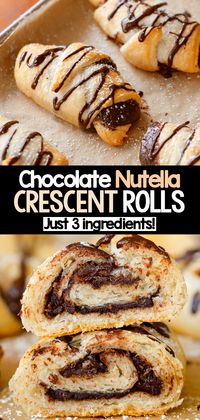 Quick Easy Dessert - Nutella Crescent Rolls