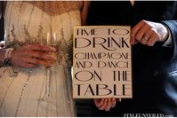 1920s great gatsby party ideas wedding proposals event decor pinterest wall decor signs