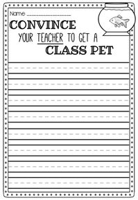 Persuasive Writing Prompt Printable Templates. Includes 40 different topics. Opinion writing.