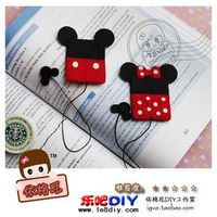 mickey minnie felt bookmarks