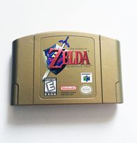 Vintage The Legend of Zelda Ocarina of Time RARE Gold version! Nintendo 64 We have a bunch of these in stock. All versions have been tested and works excellent. Please select condition when purchasing. Conditions are as follows.. Great: Gold cartridge has mild wear with some small surface scratches, label has mild wear Good: Gold cartridge has normal wear, label may have fading Fair: Heavy wear but still 100% working and functional One of the best games every made for N64.