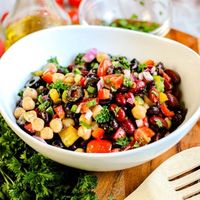 Rainbow Bean Salad