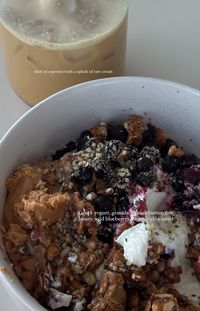 Nourishing yogurt bowl, breakfast idea, coffee recipe