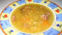 Soupe aux pois campagnarde - Recettes du Québec