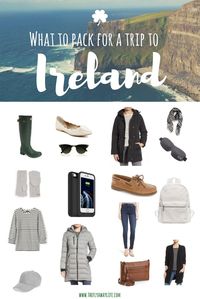 This is the ultimate packing list for Ireland! This list will help you pack all the essentials for Ireland's unpredictable weather.