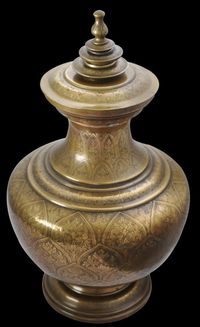 Thai-Style Malay Brass Vase