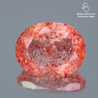 2.41 Ct Natural Strawberry Quartz Gemstone Unheated Oval Shape by GempalaceStore on Etsy