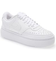 Nike Court Vision Alta Platform Sneaker in White/white at Nordstrom, Size 10