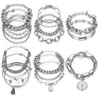 PRICES MAY VARY. 【Multi-layer Bracelet Design Pack】: 6 set of different styles of fashion silver bracelets, 18 individual bracelets (including 5PCS bangles), there are bold and light chains, and delicate thick bracelets, with different pendants, a variety and value package, enrich your jewelry choices. 【Fine Quality】: 17IF jewelry are made of high-quality alloy materials, using a unique silver-plated technology manufacturing, do their best to grow the life of the product and protect the appearan