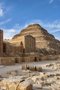 The Step Pyramid of Zoser at Saqqara was built during the Rule of King Djoser in the Third Dynasty of Egypt