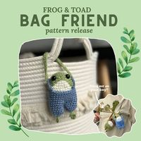 ✨Pattern Release: Frog & Toad Bag Friends ✨ Go grab a lil bag friend on my Etsy, it’s now up!! (Link in bio) 🥰 This was the first time I… | Instagram