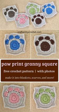 This adorable and easy to make granny square is the perfect way to show your love for the pet(s) in your life! You could make it into a scarf, blanket, pillow, tote bag – the possibilities are endless! It works up quickly and can be customized with all kinds of colors. What a great gift idea for any holiday or occasion! #freecrochetpattern #grannysquare #crochetblanket #crochetscarf #diy #crochetchristmasgift #christmascrochet #holidaycrochet #crochetforpets #petlover #giftsforpetlovers #crochet