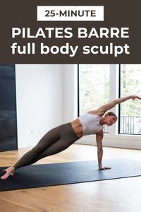 Sculpt and strengthen with this fun and effective full body pilates barre class at home. Pilates barre blends the sculpting power of barre with the core-strengthening focus of pilates, creating a dynamic workout that will leave you feeling strong and energized.