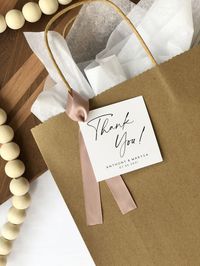 A simple yet beautiful way to thank guests at your next upcoming event! These modern minimalistic square Thank You tags are perfect for gifts and favors for weddings, showers, birthdays and more! Size of Tag: 3 inches by 3 inches