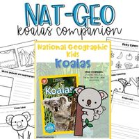 This companion goes along with the Level 1 National Geographic Kids Koalas book. In this packet you will get...KWL chartVocabulary chartVocabulary  cutouts for pocket chart  What are marsupials?Where do Koalas liveCreate a habitatMany different writing prompts Coloring sheets & moreThere are 25 pages in all. This will be part of a larger bundle with 5 other National Geographic level reader books. I hope you enjoy! Make sure that you tag me @thatblondeteacher if you use this in your classroom