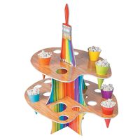 Artist Party Treat Stand with Cones - OrientalTrading.com