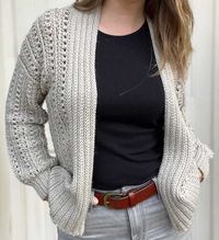 TUTORIAL (video) - Puff stitch cardigan