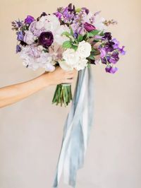 A Guide to Purple Wedding Bouquets, Purple Flower Types & More