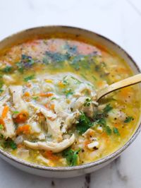 Homemade Chicken Barley Soup - Clean Healthy Meals