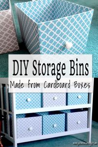 How to Make Storage Bins from Cardboard