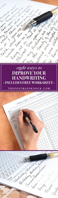 8 Tips to Improve Your Handwriting (Plus a Free Worksheet) | The Postman's Knock