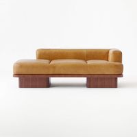 Serafin Modern Brown Leather Daybed + Reviews | CB2