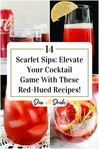 🍹🔥🍷🍓🍒🍹 Add some color to your happy hour with these 14 scarlet sips! 🍹🍷🍓🍒 From fruity to spicy, these cocktail recipes will elevate your game and impress your guests. 🔥🍹 #cocktailrecipes #happyhourideas #drinkstagram #scarletsips #cocktaillovers #mixology #redcocktails #craftcocktails #bartenderlife #drinkup