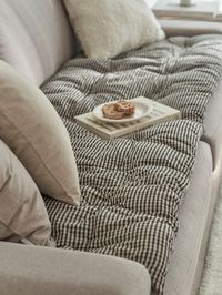 Cappuccino Checkered Sofa Pad