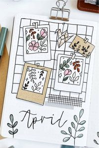 Looking for the perfect spring or summer bullet journal cover spread?! Check out these 20+ awesome flower themed cover page ideas for inspiration to make your own!