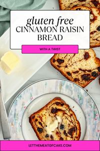 Studded with plump raisins and swirls of cinnamon, this Gluten Free Cinnamon Raisin Bread is perfect for toasting and spreading with butter.