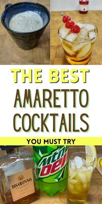 This list of easy amaretto drinks range from a basic amaretto sour to an amaretto sunrise and everything in between. There are many perfect holiday amaretto drinks on this list great for christmas and other occasions.