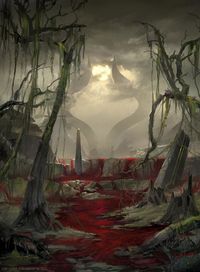 Swamp Devastated - MTG by Clint Cearley