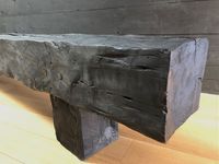 Solid Wood Bench Shou Sugi Ban - Etsy